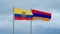 Armenia and Ecuador flag