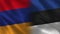 Armenia and Estonia Realistic Half Flags Together