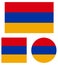 Armenia flag - country in the South Caucasus