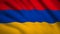 Armenia  flag Motion video waving in wind. Flag Closeup 1080p HD  footage