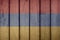 Armenia Flag Wooden Fence