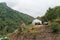 Armenia, Haghartsin, September 2021. The priest`s house near the monastery among the mountains.