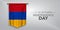 Armenia independence day greeting card, banner, vector illustration