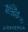 Armenia network map.