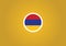 Armenia state flag circle shape symbol emblem