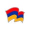 Armenia vector flag. Yerevan