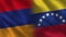 Armenia and Venezuela Half Flags Together