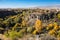 Armenian canyons, rocks and cliffs in Ashtarak town in autumn