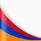 Armenian flag background. Vector illustration.