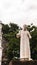 The armless marble statue of St. Francis Xavier at the ruins of St. Pauls Church