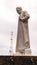 The armless marble statue of St. Francis Xavier at the ruins of St. Pauls Church