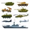 Armored Army Vehicles Collection, Military Heavy Special Transport, Tank, Aircraft Fighter, Rocket Launcher, Helicopter