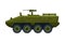 Armored Infantry Fighting Vehicle, Heavy Special Transport, Flat Vector Illustration