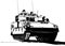 Armored personnel carrier vehicle military