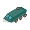 Armoured troop carrier wheeled icon