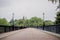 Armstrong Bridge during summer in Jesmond Dene, Newcastle upon Tyne