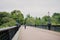 Armstrong Bridge during summer in Jesmond Dene, Newcastle upon Tyne England