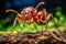 Army ant species close up, known for nomadic behavior, aggressive predatory raids and crucial ecological roles.