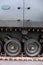 Army armored vehicle close up detail