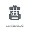 Army backpack icon from Army collection.