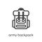 Army backpack icon from Army collection.