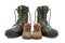 Army boots and children\'s shoes