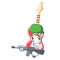 Army miniature guitar electric in the cartoon shapes