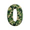 Army number 0 - 3d Camo digit - Army, war or survivalism concept