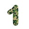 Army number 1 - 3d Camo digit - Army, war or survivalism concept