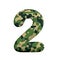 Army number 2 - 3d Camo digit - Army, war or survivalism concept