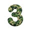 Army number 3 - 3d Camo digit - Army, war or survivalism concept