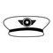 Army officer hat icon