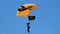 Army parachute skydiver over Homestead, Florida