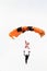 Army parachute skydiver over Homestead, Florida