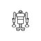 Army robot smart robot icon. Element of future technology icon for mobile concept and web apps. Thin line Army robot smart robot i