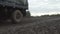 Army Staff Russian truck driving on dirt road