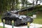 Army tank on display