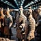 Army of terracotta warriors - ai generated image