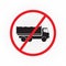 army truck move prohibited sign symbol