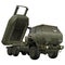 Army truck rocket system in realistic style. Tactical military vehicle