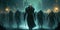 An army of undead apocalypse horror monster dark theme fantasy