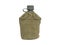 Army water canteen with green cover