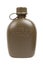 Army water canteen isolated