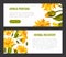 Arnica Herb Nature Banner Design with Meadow Flower Vector Template