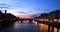Arno River sunset in Florence,Italy