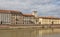 Arno River and waterfront buildings, Pisa