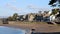 Arnside sea front, promenade and pier, Cumbria