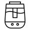 Aroma air humidifier icon, outline style