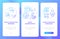 Aroma marketing in commerce blue gradient onboarding mobile app screen