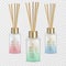 Aroma reed diffuser with wooden sticks. Home Fragrance. Vector illustration